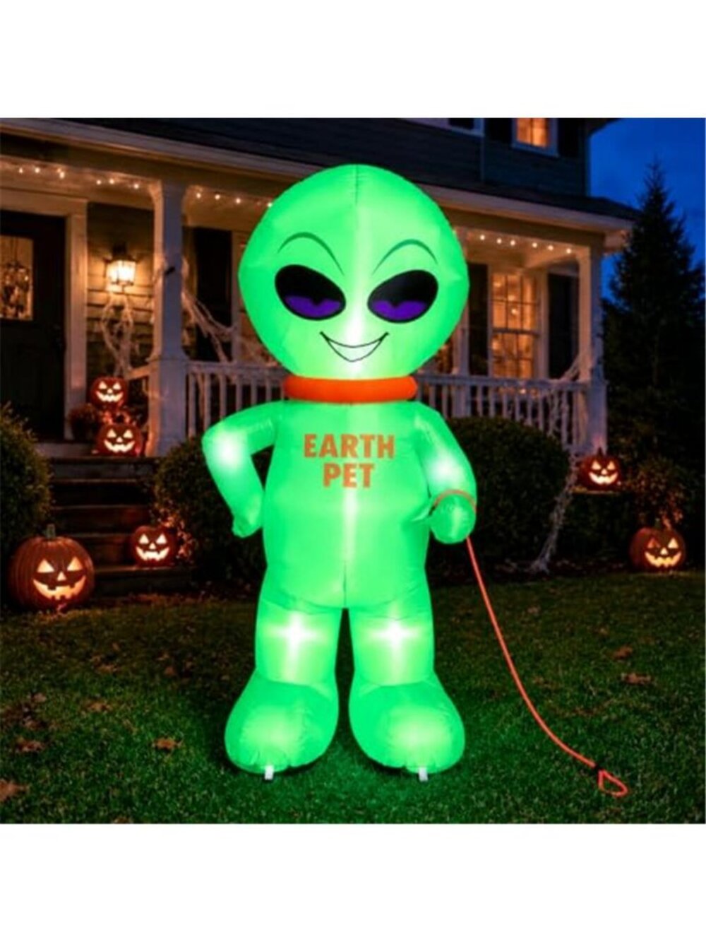 6 FT Halloween Inflatable Alien Earth Pet Outdoor Yard Decoration